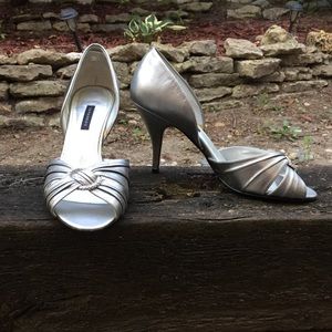 Silver Caparros heels